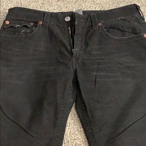 True Religion Corduroy Pants Sz 36 Black